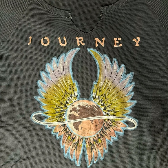 Free People for Daydreamer Journey Gray Waffle Long Sleeve Top Size XS - Picture 3 of 8